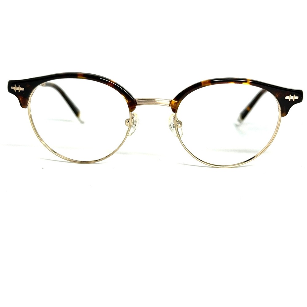 Original Penguin The Gene Tortoise Gold Round Eyeglass Frames 47-20-145 TO